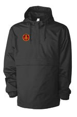 Black water Resistant Anorak Logo