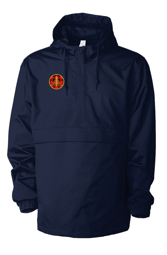 Navy Blue Water Resistant Anorak Logo
