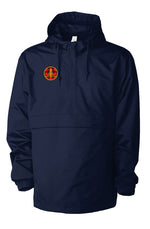 Navy Blue Water Resistant Anorak Logo