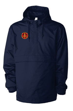 Navy Blue Water Resistant Anorak Logo
